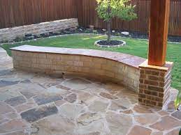 Outdoor Bench Seating Patio Pavers