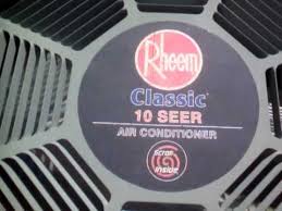 rheem clic 10 seer air conditioner