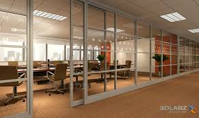 interior office walls glass