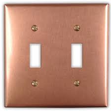 Double Toggle Copper Switch Plate In