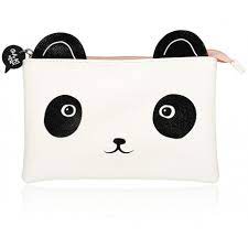 panda face cosmetic bag kawaii panda