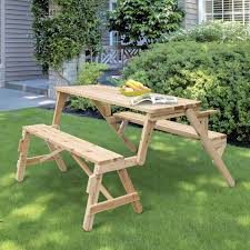 Outdoor Picnic Table Garden Bench