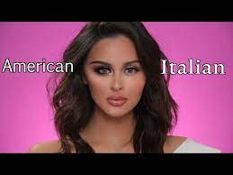 american vs italian makeup tutorial