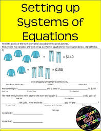 81 systems of linear equations ideas