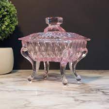 Glass Covered Piano Candy Dish
