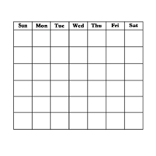 31 Day Blank Calendar Template Holidays Calendar Template