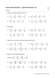 Dieses material ist in einer umweltfreundlichen version verfügbar. Grundschule Unterrichtsmaterial Mathematik Bruchrechnen