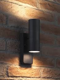 Outdoor wall lights & wall lanterns when selecting a new outdoor wall light, you should consider the direction your new fixture will cast light. Auraglow Dusk Till Dawn Sensor Up Down Outdoor Wall Light Avebury Black Auraglow Led Lighting
