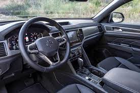 The interior upgrades further distance the cross sport from the atlas. 2021 Volkswagen Atlas Cross Sport Suv Interior Review Seating Infotainment Dashboard And Features Carindigo Com