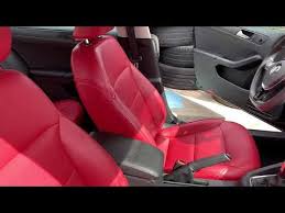 Whoa Red Leather In Volkswagen Jetta