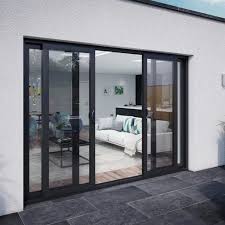 Black Powder Coated Aluminium Glass