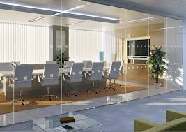 Glass Partitioned Meeting Rooms