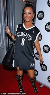 Brooklyn nets city edition logo. Chelsee Healey Wears Brooklyn Nets Basketball Jersey With Knee High Gladiator Sandals Daily Mail Online