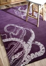 new brand color rug usa 5 x 8 ft octopus handmade purple woolen rugs carpet