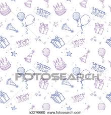 Seamless Birthday Background Clipart K2276660 Fotosearch