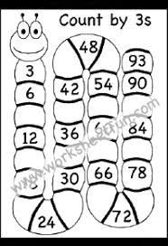 Skip Counting By 3 Count By 3s Three Worksheets Free
