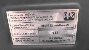 Fiat Paint Code Colour Location Guide
