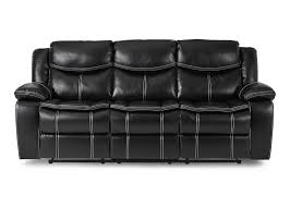 faux leather recliner sofa w contrast