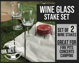 Wine Glass Stake Blacksmith Wine Glass