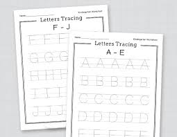 free printable alphabet tracing