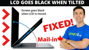 macbook screen goes black when