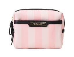 gloss and go mini bag pink stripe