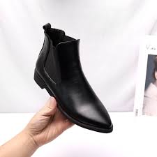 Add a touch of classic style to your wardrobe with the newest range of women's chelsea boots from timberland. Fashion Winter Chelsea Boots Women Ankle Boot Pu Leather Pointed Toe Ladies Booties Chaussures Femme Bota Mujer Large Size 35 43 Ankle Boots Aliexpress