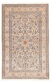 hand knotted silk wool rug