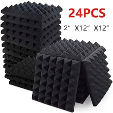 24 Pcs Acoustic Foam Wall Panels