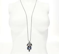 jeweled long necklace pendant 147476