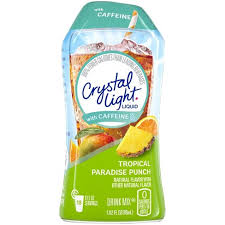 Crystal Light Caffeine Tropical Paradise Punch Liquid Drink Mix 1 62 Fl Oz Bottle Target