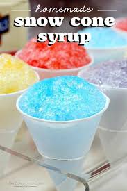 homemade snow cone syrup love bakes