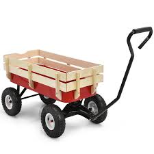 Outdoor Pulling Garden Cart Wagon With