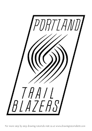 The portland trail blazers (colloquially known as the blazers) are an american professional basketball team based in portland, oregon. Learn How To Draw Portland Trail Blazers Logo Nba Step By Step Drawing Tutorials