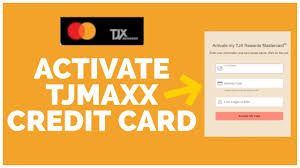 how to activate tjma credit card
