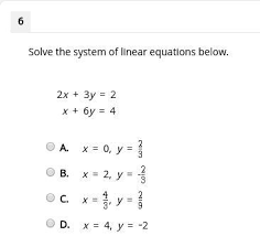 Linear Equations Below 2x 3y 2
