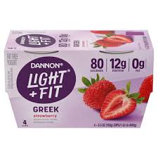 fat free strawberry greek yogurt pack