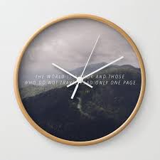 Traveler Wall Clock By Emelie Johansson