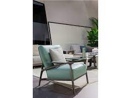 vine leather easy chair with armrests