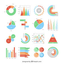 Colorful Charts Collection Vector Free Download