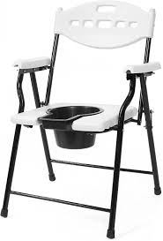 commode chair with toilet seat anti