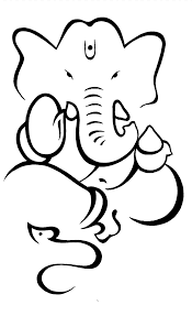 3.pada kepala gajah kita buat sebuah bidang persegi panjang sebagai belalai gajah. Ilustrasi Gajah Sketsa Gambar Ganesha Seni Garis Ganpati Lukisan Cat Air Putih Mamalia Png Pngwing