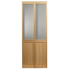 Panel Pine Wood Interior Bi Fold Door