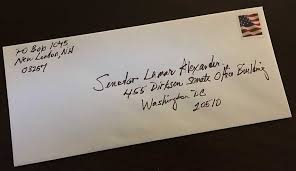 dr gabow writes a letter to senator