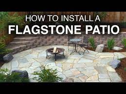 how to install a flagstone patio