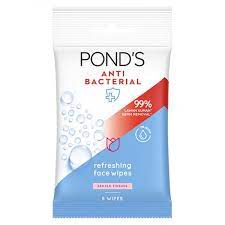 pond s anti bacterial refreshing face wipes
