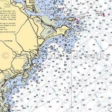 Maine Biddeford Pool Wood Island Nautical Chart Decor