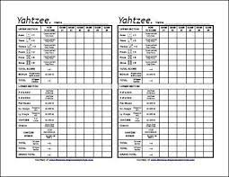 Yahtzee is a game played using five dice, each die has six sides with numbers from one to six on each side. 10 Best Large Printable Yahtzee Score Sheets Printablee Com