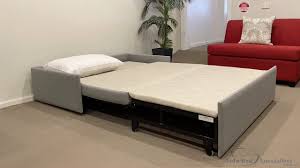double ottoman sofa bed with timber