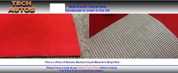 carpet set handmade to order hessian